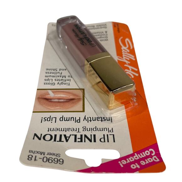 Sally Hansen Lip Inflation Lip Gloss 6690-18 Sheer Mocha New - Picture 8 of 10